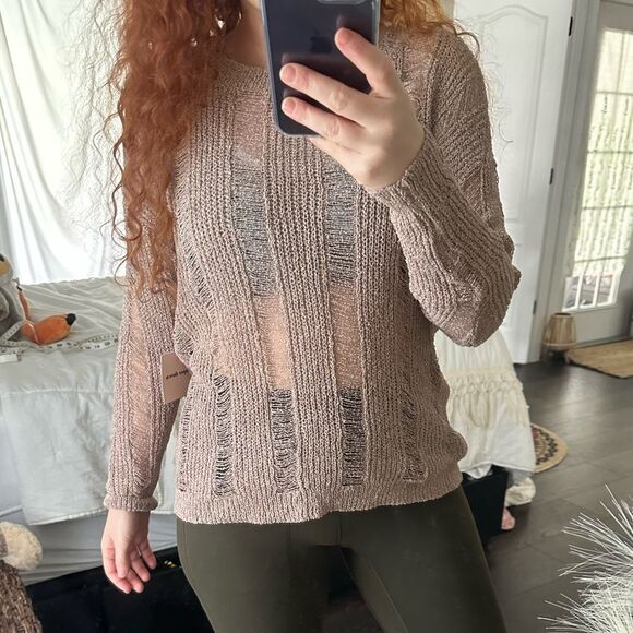 Revolve Superdown Women’s Small Nancy Open Rib Knit Sweater NWT New - Picture 1 of 10